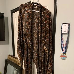 Long Bohemian Kimono vest